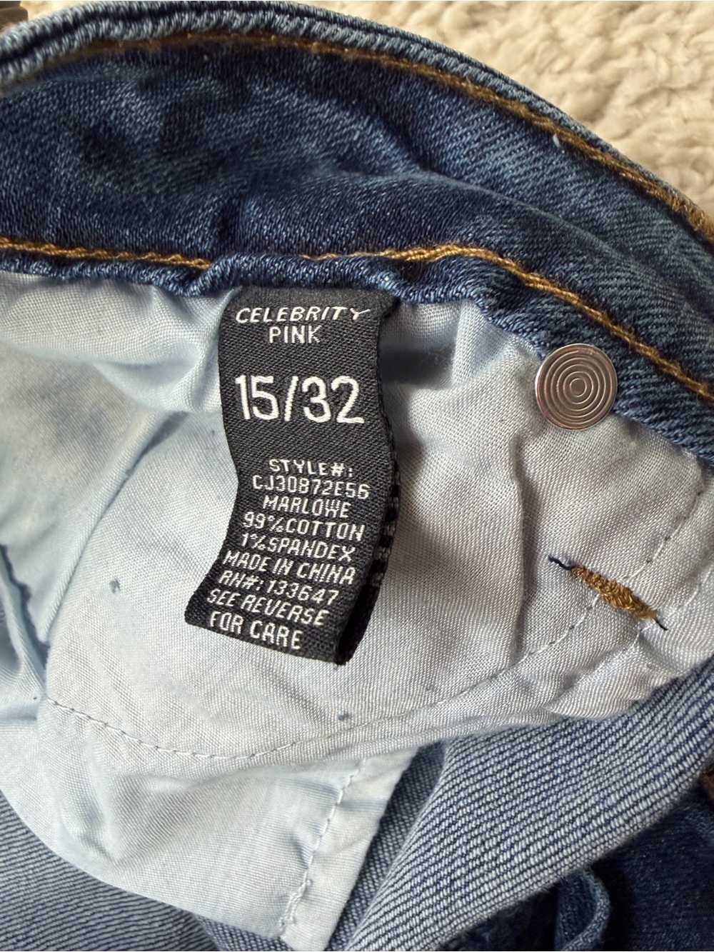 Juniors 15 Celebrity Pink Denim Bermuda Shorts - Picture 5 of 7